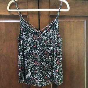 Floral American Eagle Soft and Sexy Tank